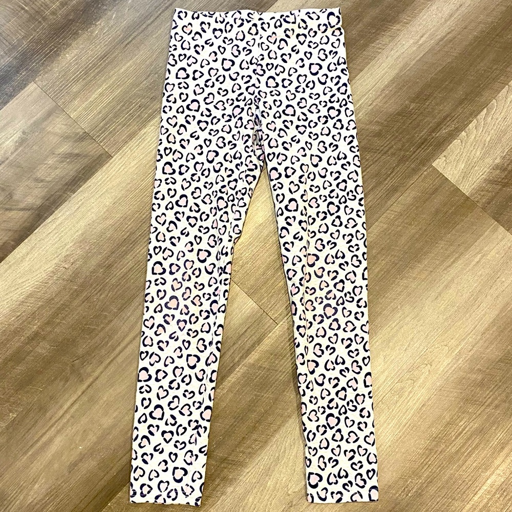 Girls Old Navy Leggings sz L Valentine Leggings